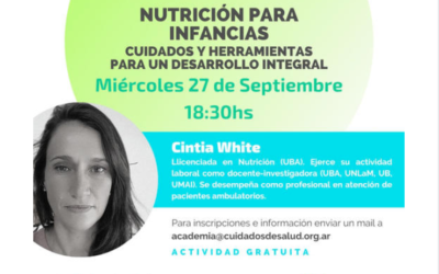 Nutrición para infancias por la Lic. Cintia White